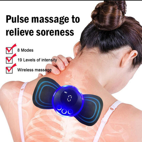 EMS Electric Neck Massager with Remote Control